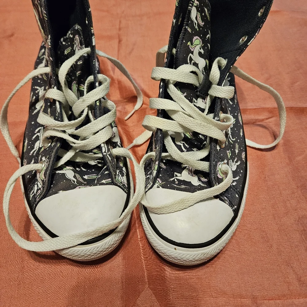 Converse - Hi Top Unicorn Navy White Pink Sneakers US size 5.